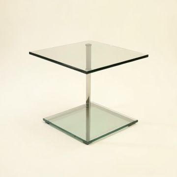 Bancroft Glass Top End Table (synthetic illustration; no displayed measurements)