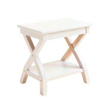 Summit Arc Side Table - White