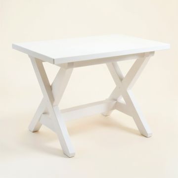 Vale Canyon Patio Table - White (synthetic illustration; no displayed measurements)
