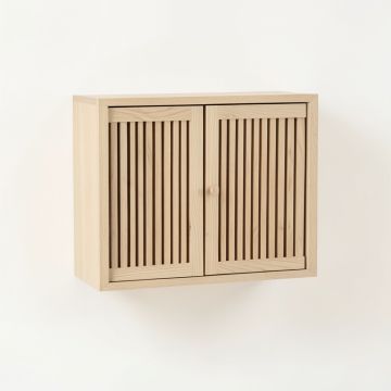 Moss Bend Wall-Mounted Entry Cabinet - Beige (synthetic illustration; no displayed measurements)
