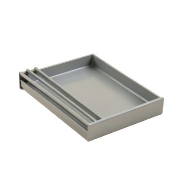 Rowan Crossing Empty Under-Desk Cable Tray - Gray