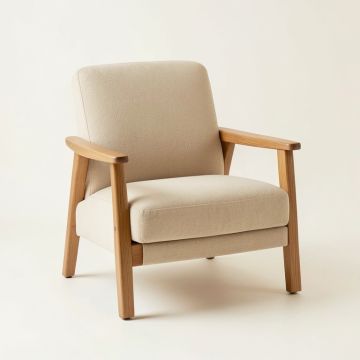 Stone Dale Upholstered Armchair - Beige (synthetic illustration; no displayed measurements)