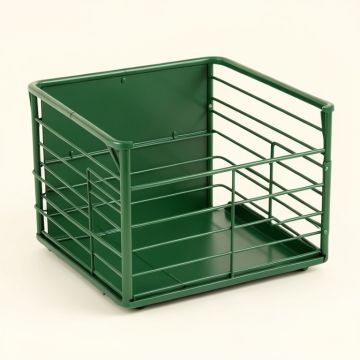 Brook Brook Empty Furniture-Style Pet Crate - Green (synthetic illustration; no displayed measurements)