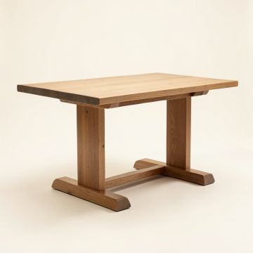 Leonila 48 '' Trestle Dining Table (synthetic illustration; no displayed measurements)