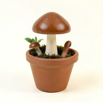 Wardlaw Mushroom Pot Fairy Garden (synthetic illustration; no displayed measurements)