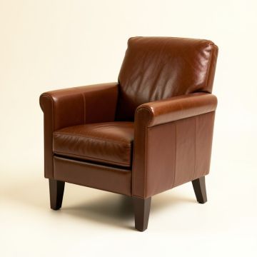 Forbe Leather Arm Chair (synthetic illustration; no displayed measurements)