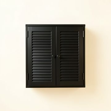 Harbor Crest Wall-Mounted Laundry Cabinet - Black (synthetic illustration; no displayed measurements)