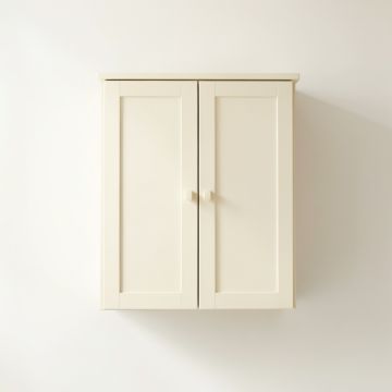 Cove Bridge Wall-Mounted Laundry Cabinet - Cream (synthetic illustration; no displayed measurements)