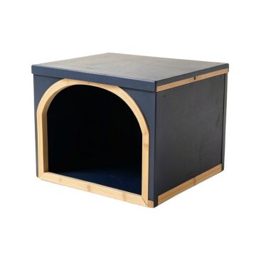Cedar Field Empty Furniture-Style Litter Enclosure - Navy