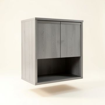 Shore Bridge Wall-Mounted Laundry Cabinet - Gray (synthetic illustration; no displayed measurements)
