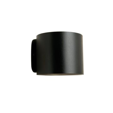Slate Branch Wall Sconce Mounted On A Plain Wall - Black