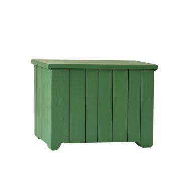 Olive Brook Narrow Outdoor Storage Bench - Green