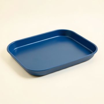Stone Arc Serving Tray - Blue (synthetic illustration; no displayed measurements)