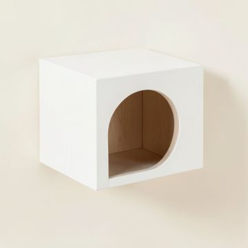 Pine Crest Wall-Mounted Cat Perch - White (synthetic illustration; no displayed measurements)