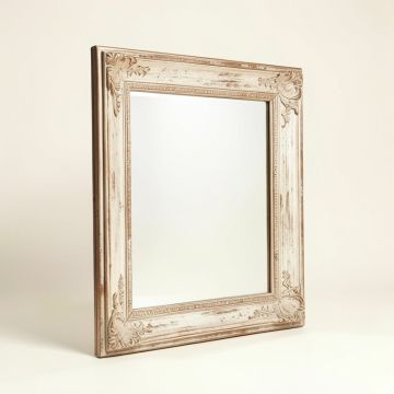 Rectangle French Victorian Venetian Distressed Accent Mirror (synthetic illustration; no displayed measurements)