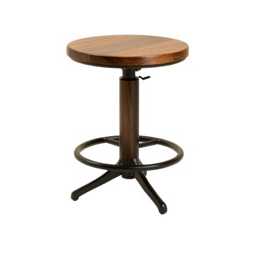 Elmhurst Swivel Solid Wood Bar & Counter Stool