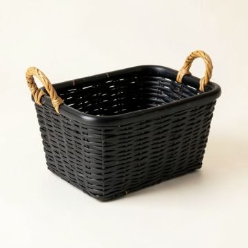Vale Bluff Empty Storage Basket - Black (synthetic illustration; no displayed measurements)