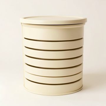 Hill Bridge Closed Garden Compost Bin - Cream (synthetic illustration; no displayed measurements)