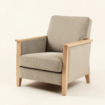 Clayton 36 '' Wide Polyester Armchair (synthetic illustration; no displayed measurements)