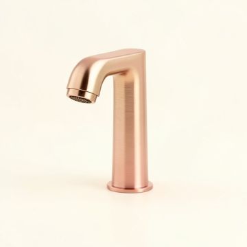 Single Hole Lavatory Faucet With Waterfall Spout (synthetic illustration; no displayed measurements)