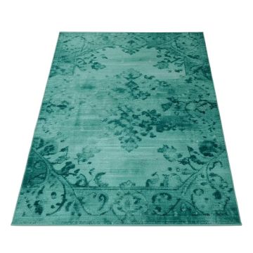 Christabelle Animal Print Teal Indoor/Outdoor Area Rug