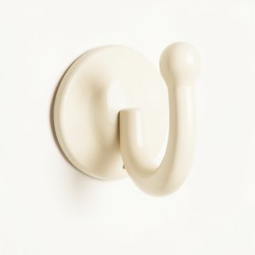 Alder Brook Wall-Mounted Robe Hook - Ivory (synthetic illustration; no displayed measurements)