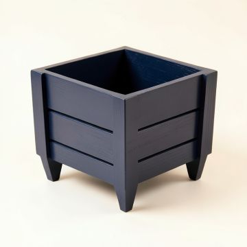 Birch Brook Empty Raised Planter - Navy (synthetic illustration; no displayed measurements)