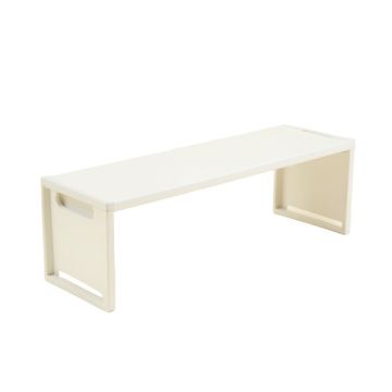 Harbor Crest Narrow Outdoor Storage Bench - White