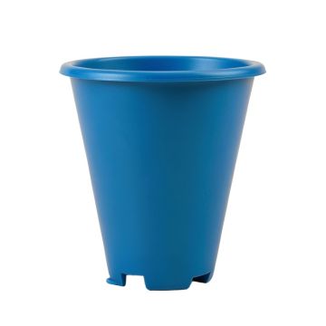 Linden Crossing Empty Railing Planter With Integral Brackets - Blue