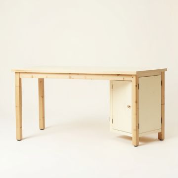 Elm Crest Empty Workshop Workbench - Cream (synthetic illustration; no displayed measurements)