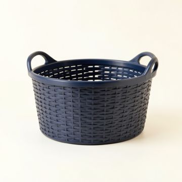 Hazel Bend Empty Storage Basket - Navy (synthetic illustration; no displayed measurements)