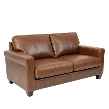 Rangeworthy 67 '' Genuine Leather Tuxedo Arm Loveseat
