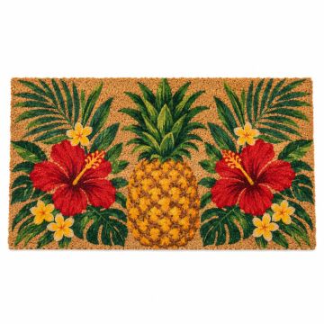 Ashby Pineapple Welcome 29 In . X 17 In . Non-Slip Outdoor Door Mat