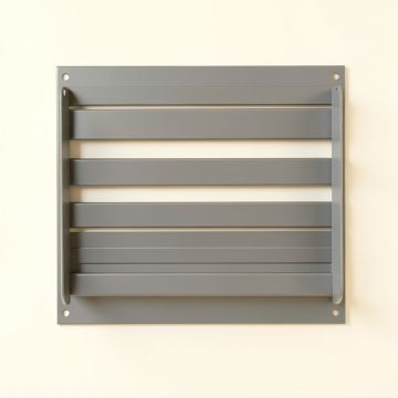 Dawn Crest Empty Wall-Mounted Tool Organizer Panel - Gray (synthetic illustration; no displayed measurements)
