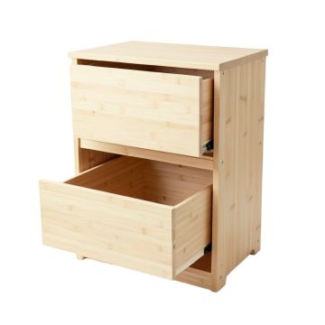 Ash Branch Freestanding Pull-Out Hamper Cabinet - Ivory (synthetic illustration; no displayed measurements)