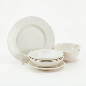 Flower Decor Melamine 12 Piece Dinnerware Set , Service For 4 (synthetic illustration; no displayed measurements)