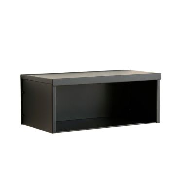 Elm Bend Wall-Mounted Shelf - Black