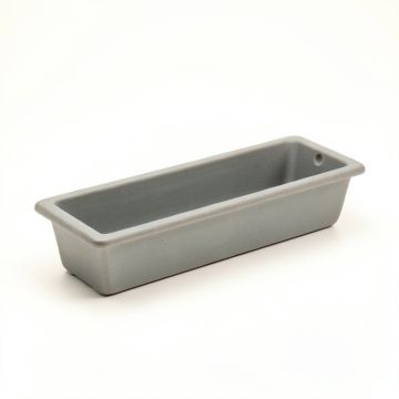 Lake Brook Empty Railing Planter With Integral Brackets - Gray (synthetic illustration; no displayed measurements)
