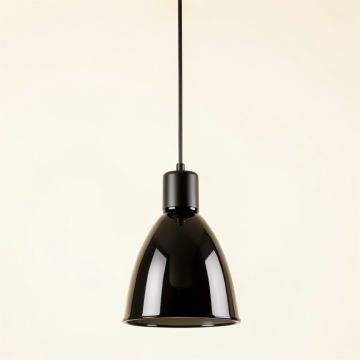 Dune Bridge Pendant Light Suspended From One Plain Cable - Black (synthetic illustration; no displayed measurements)