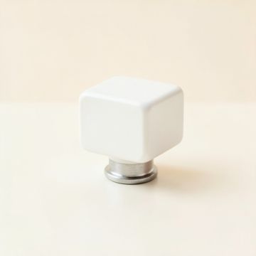Heath Crest Cabinet Knob Without Packaging - White (synthetic illustration; no displayed measurements)