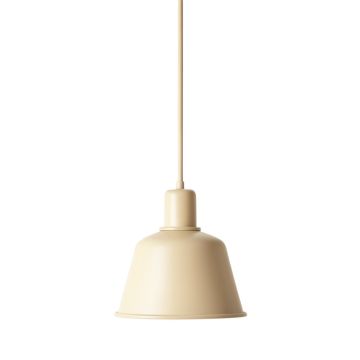 Cliff Dale Pendant Light Suspended From One Plain Cable - Beige