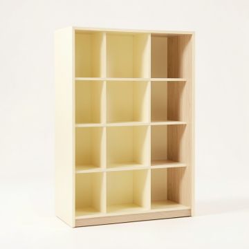 Summit Arc Freestanding Bookcase - Cream (synthetic illustration; no displayed measurements)