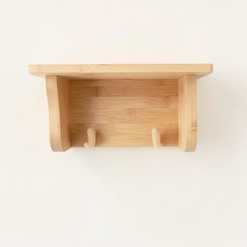 Cliff Bridge Wall-Mounted Entryway Organizer Shelf - Beige (synthetic illustration; no displayed measurements)