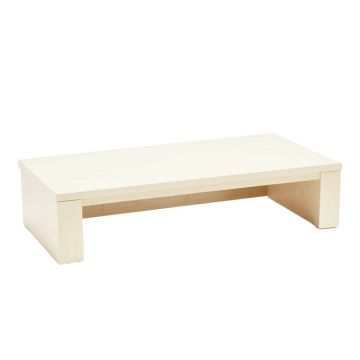 Reed Bridge Desktop Monitor Riser - Ivory (synthetic illustration; no displayed measurements)