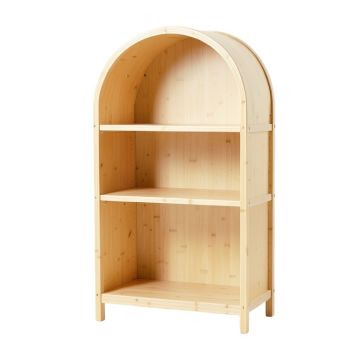 Laurel Bend Freestanding Bookcase - Ivory