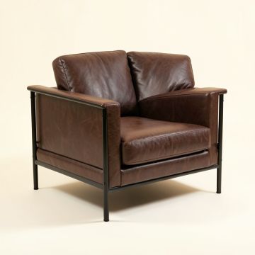 Obryant 73 '' Faux Leather Square Arm Loveseat (synthetic illustration; no displayed measurements)