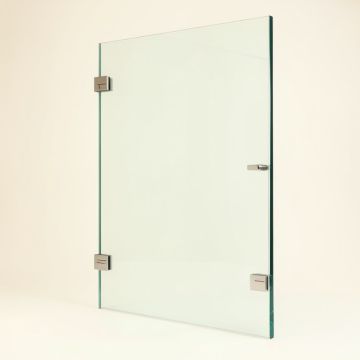 24.5 '' X 78 '' Frameless Fixed Glass Panel (synthetic illustration; no displayed measurements)