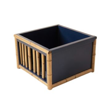 Linden Dale Empty Furniture-Style Litter Enclosure - Navy