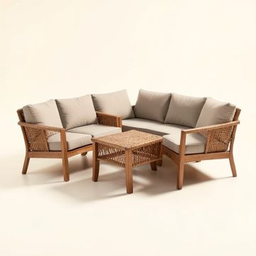 Debbie 5 Piece Conversation Set 2 Person Seating Group With Cushions (synthetic illustration; no displayed measurements)