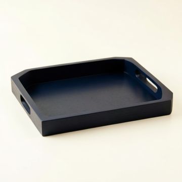Lake Arc Serving Tray - Navy (synthetic illustration; no displayed measurements)